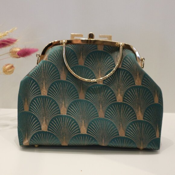 silk bag,evening bag, handmade bag, evening clutch,clutch bag, clutch purse - Picture 1 of 10